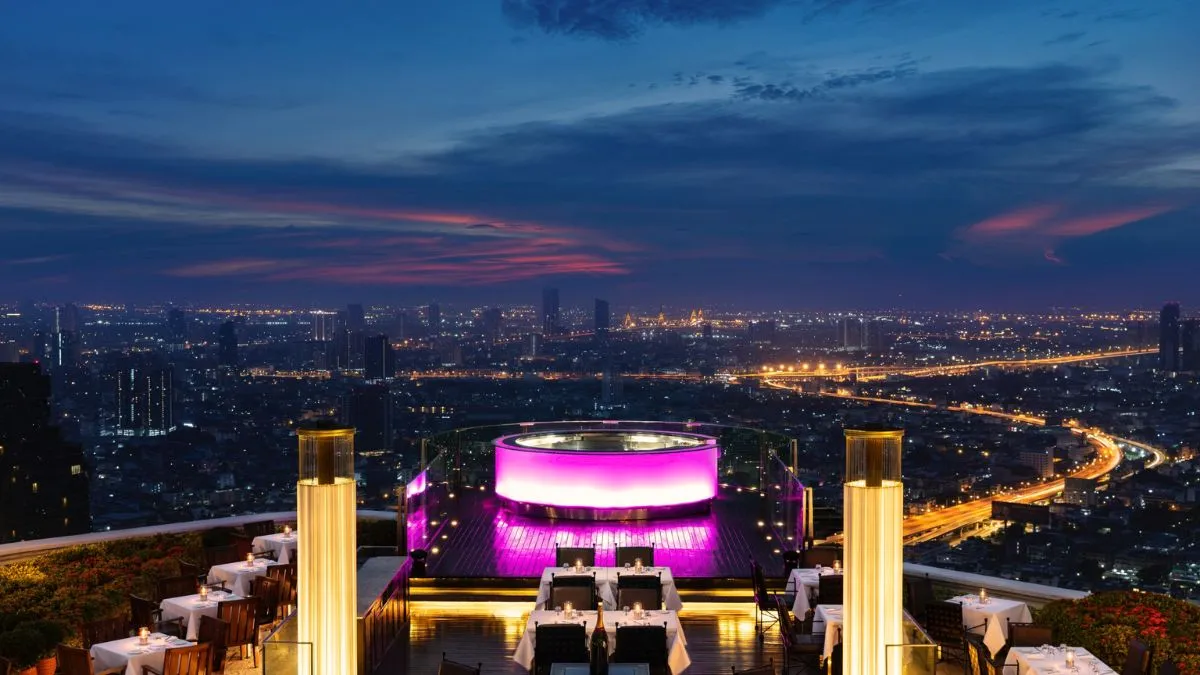 Bangkok’s Skyline from a Rooftop Bar