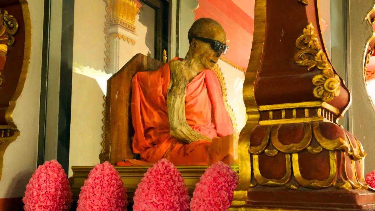 Mummified Monk at Wat Khunaram