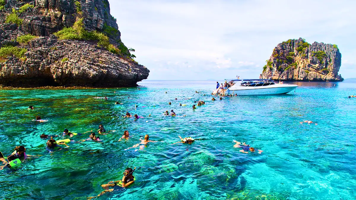 Snorkeling at Koh Rok and Koh Haa Islands