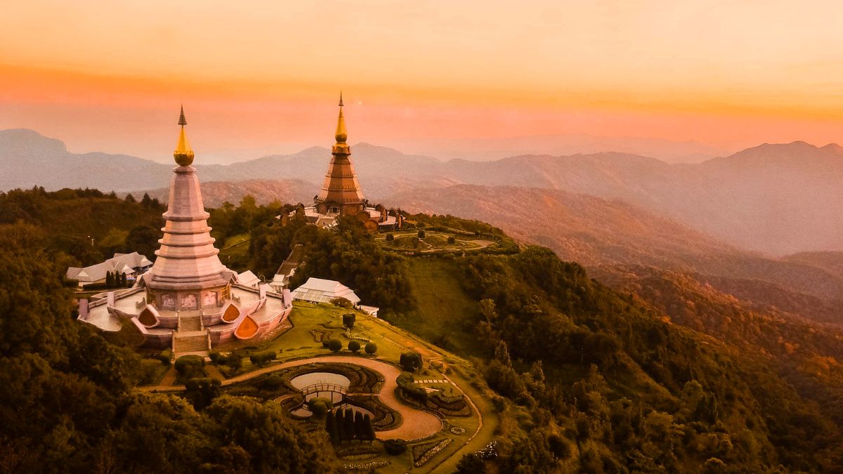 Sunset from Doi Inthanon National Park