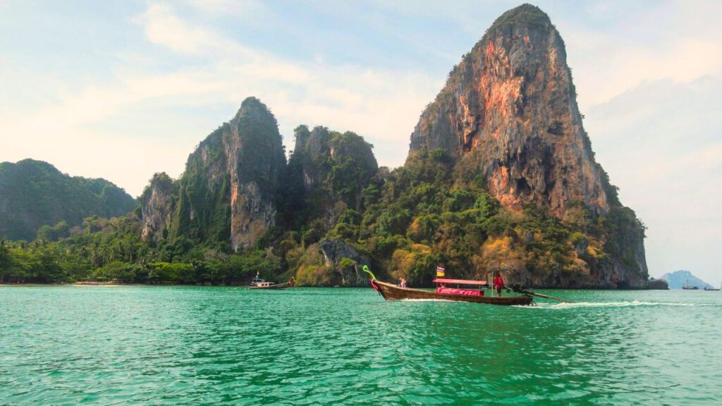 Limestone cliffs Thailand