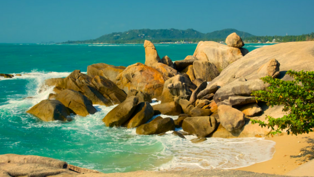 Unique rock formations of Hin Ta and Hin Yai